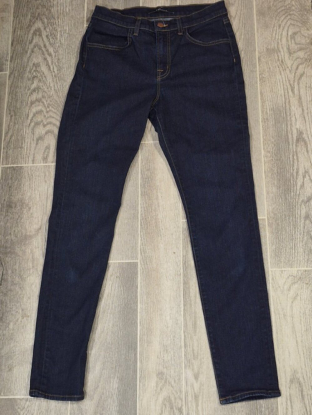 J Brand Dark Wash Skinny Jeans Womens Approx 30"x30" Premium Denim Like New